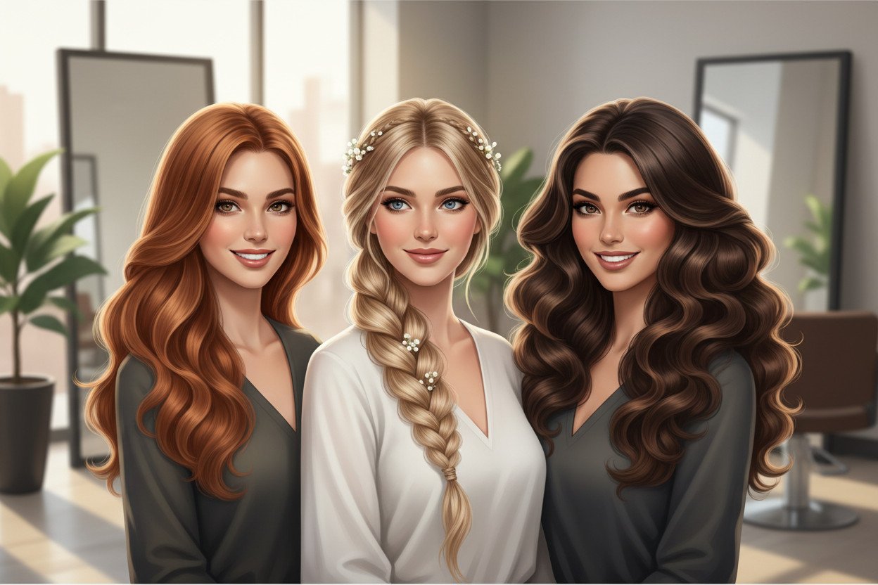 Modne fryzury 2026 na długie włosy — fala, splot i objętość